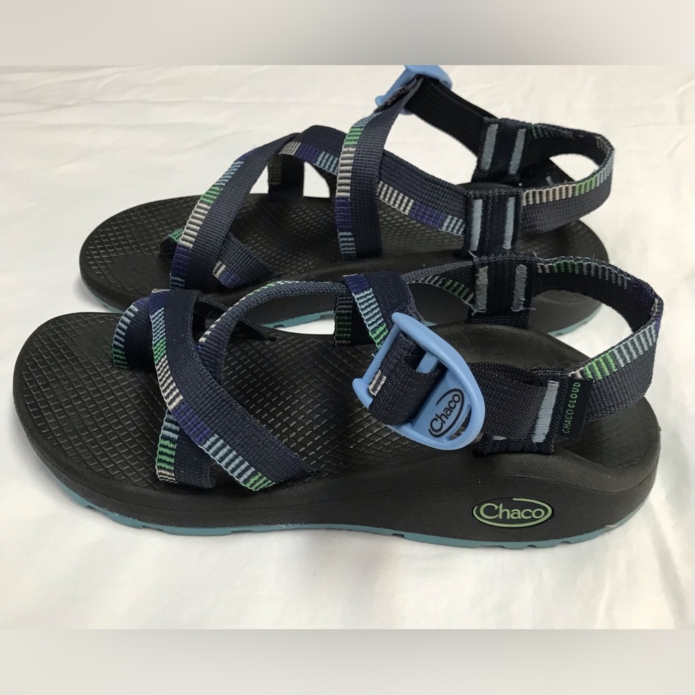 CHACO NAVY BLUE STRAP SANDALS - Picture 4 of 8